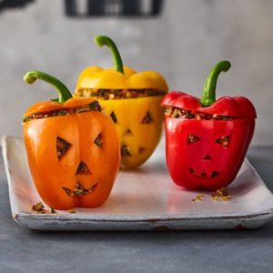 Halloween Stuffed Peppers